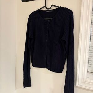 Brandy Melville Navy Knit Cardigan